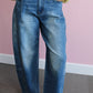 Barrel Denim Pants