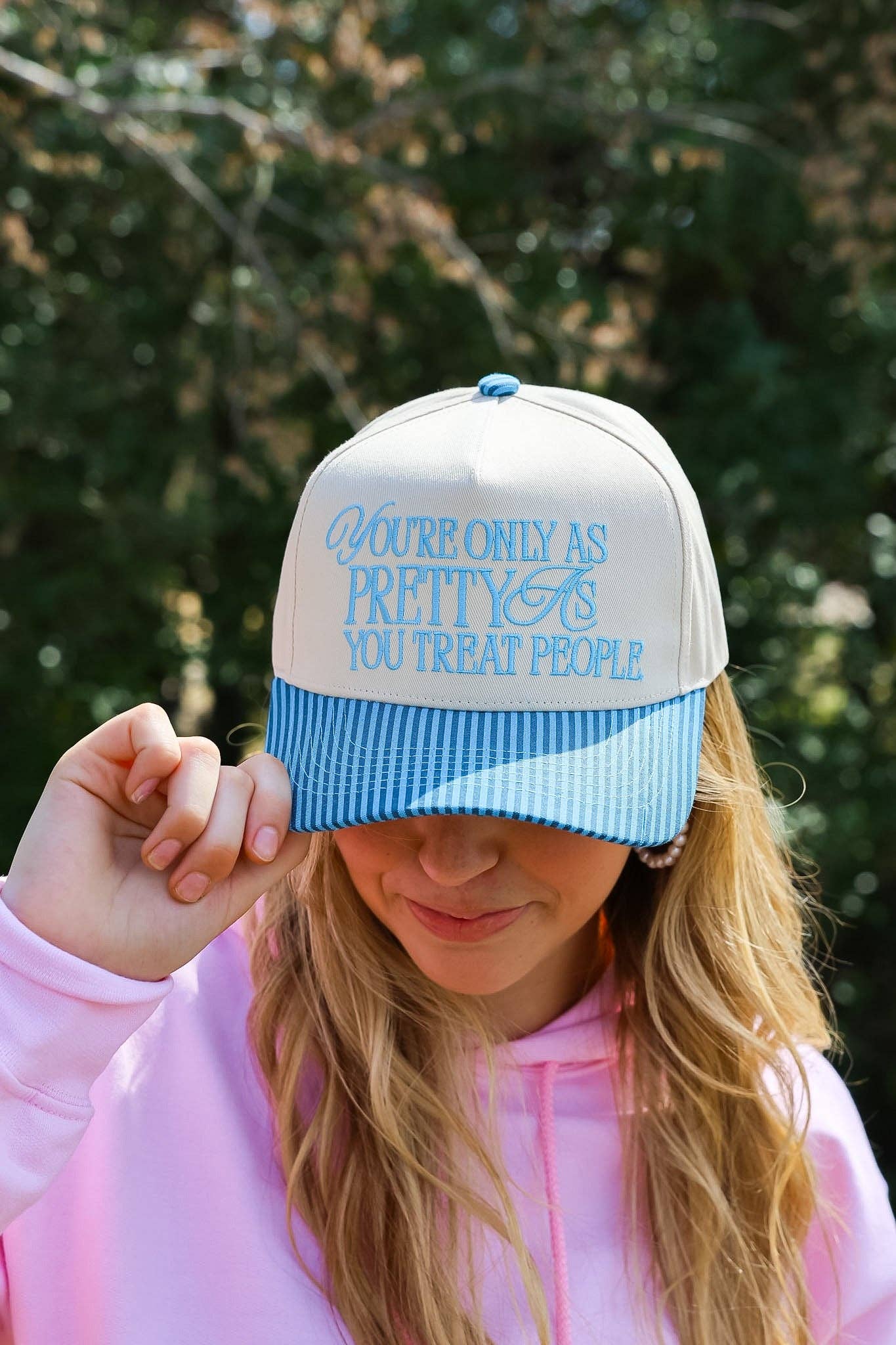 PRETTY GIRL PRIVILEGE TRUCKER HAT