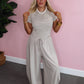 The Off Duty Pant Set - Gray