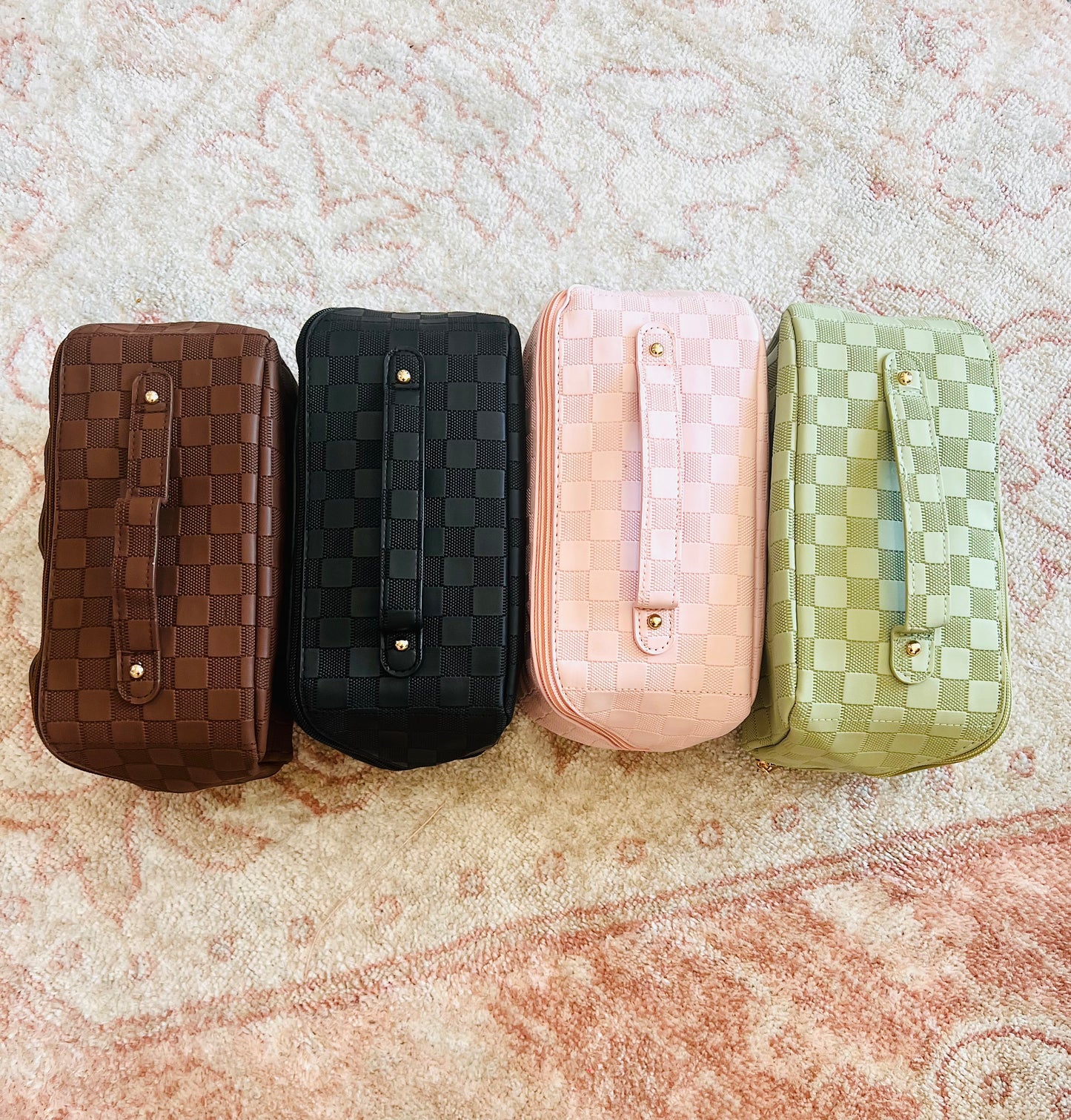 Rosemary Leather Makeup Bags