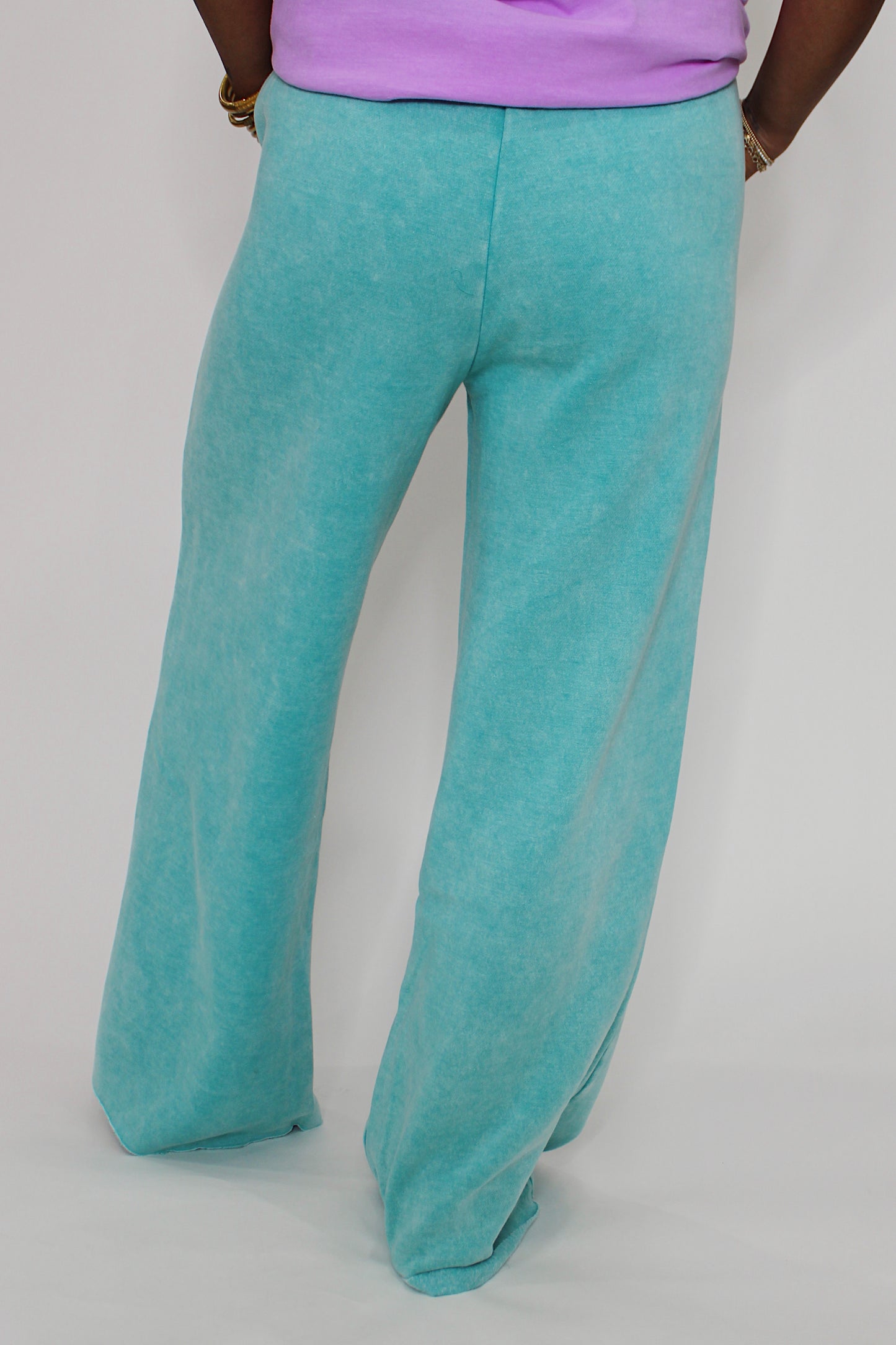Acid Washed Fleece Sweatpants