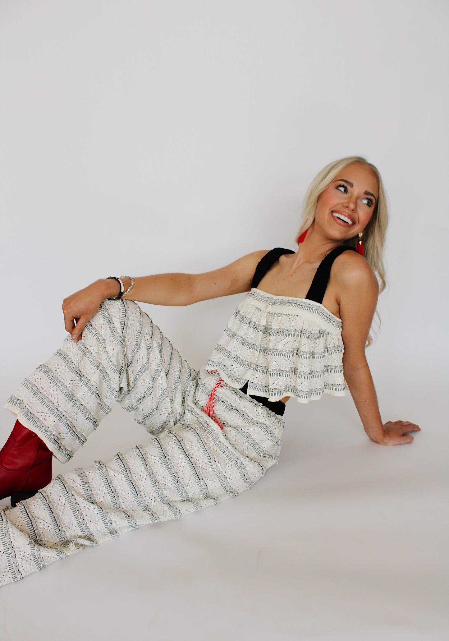 It Girl Lace Pants Set