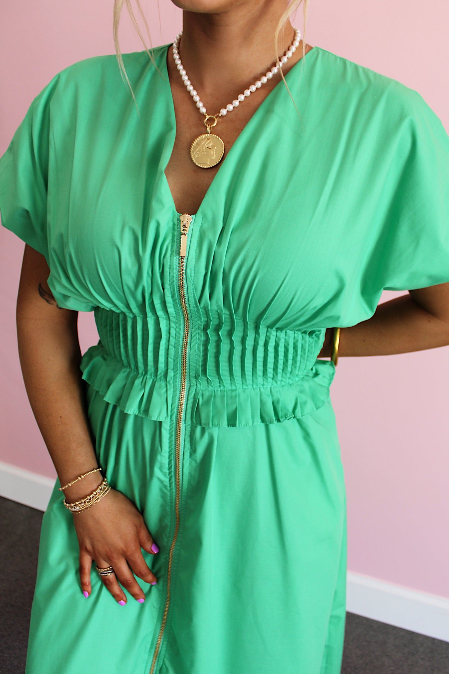Seafoam Elegance Midi Dress