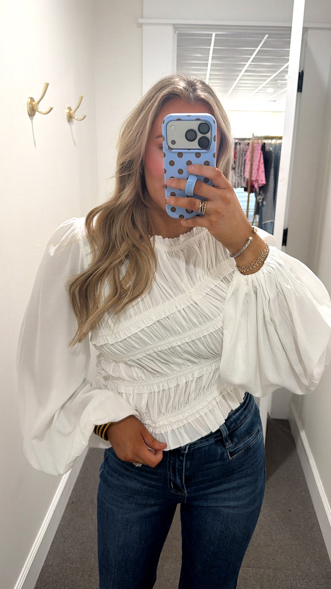 Cinnamon Sweet Scrunched Top