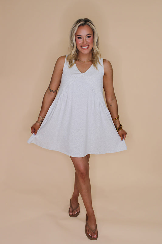 After Beach Breeze Dress - Grey