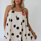 Tie Strap Polka Dot Dress