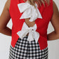 Back Bow Tie Top
