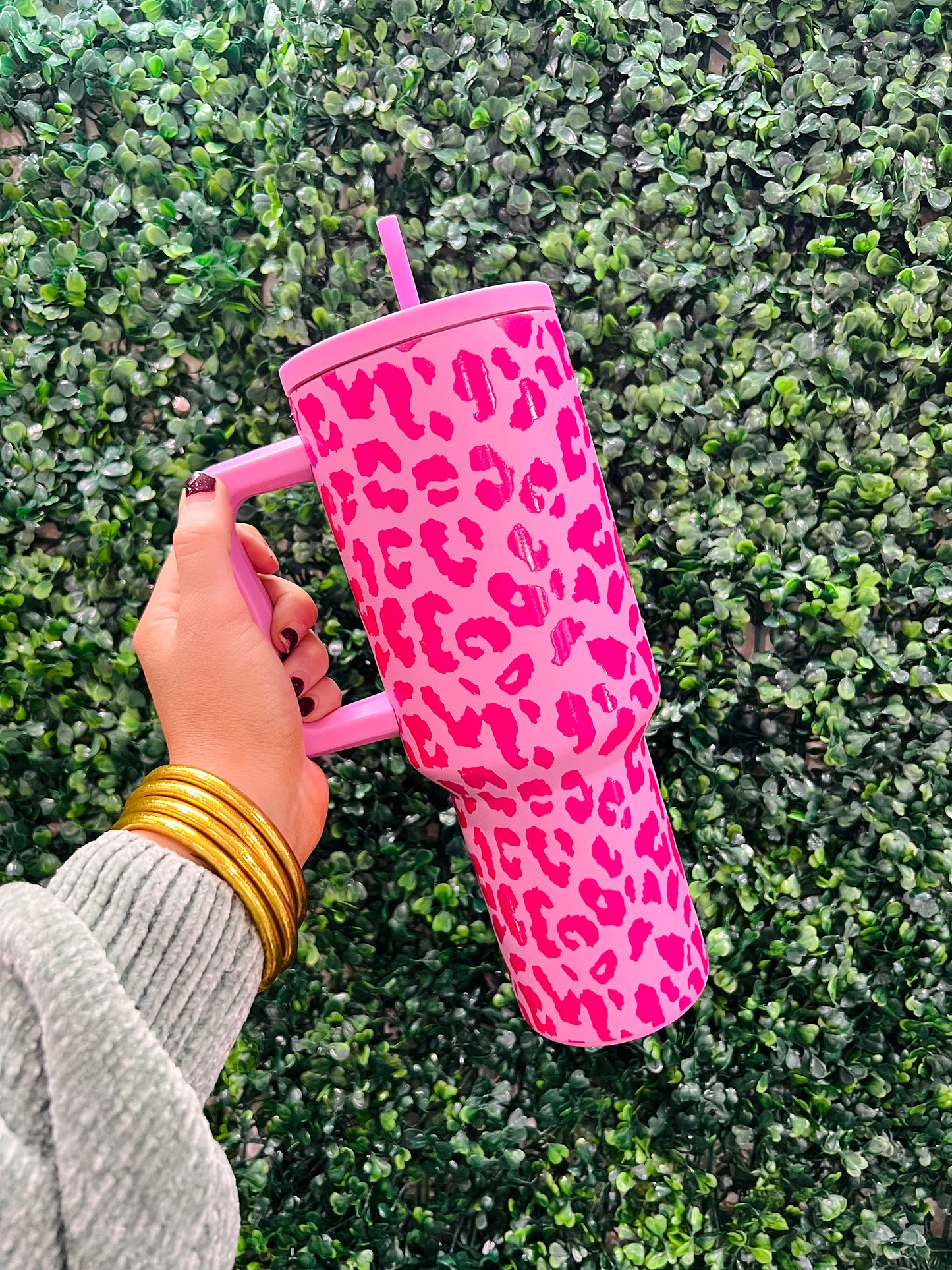 Pink Leopard Tumbler