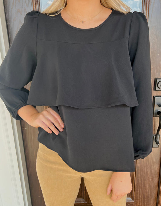 Fall Mixer Ruffle Blouse