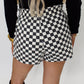 Dare To Dream Denim Checkered Shorts