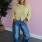 Button Down Cardigan - Butter Yellow