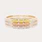BuDhaGirl / Three Queens All Weather Bangles - Clear Crystal