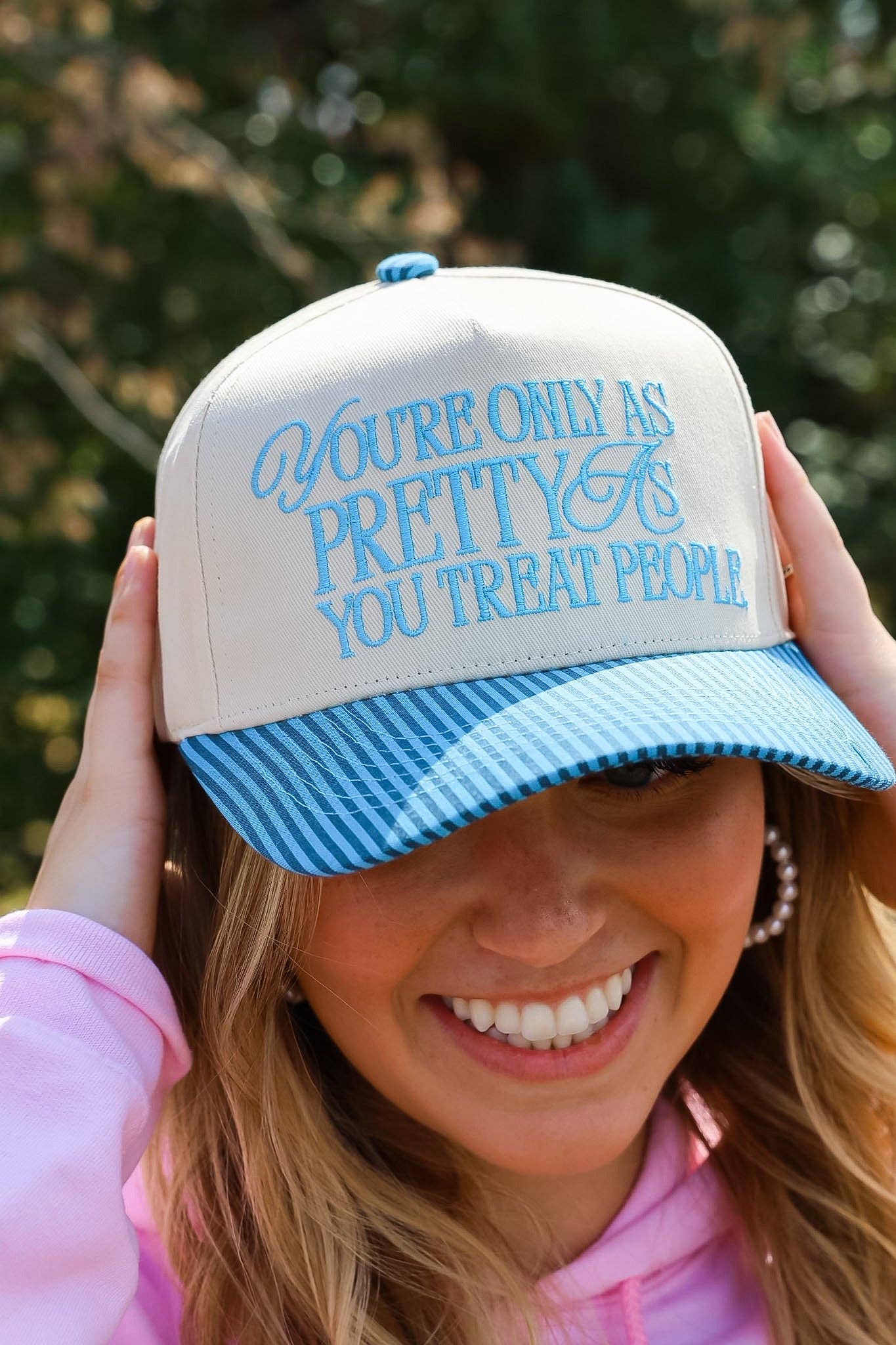 PRETTY GIRL PRIVILEGE TRUCKER HAT