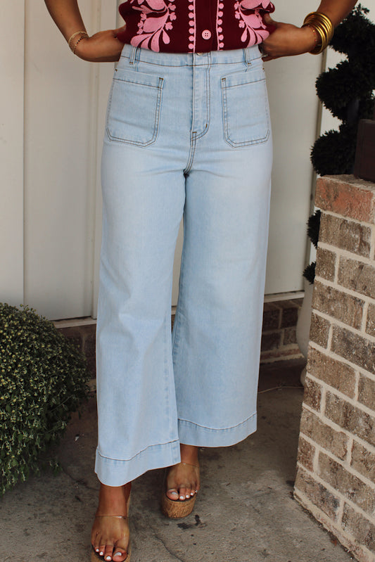 Mineral Washed Denim Pants