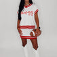 Stewart Simmons - Embroidered Varsity Sweater Set