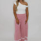 Pinstripe Pant - Red