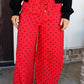 Dainty Dot Pants - Red