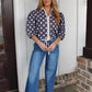 Plum Jam Polka Dot Button Down