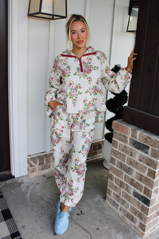 Flower Bouquet Pants Set