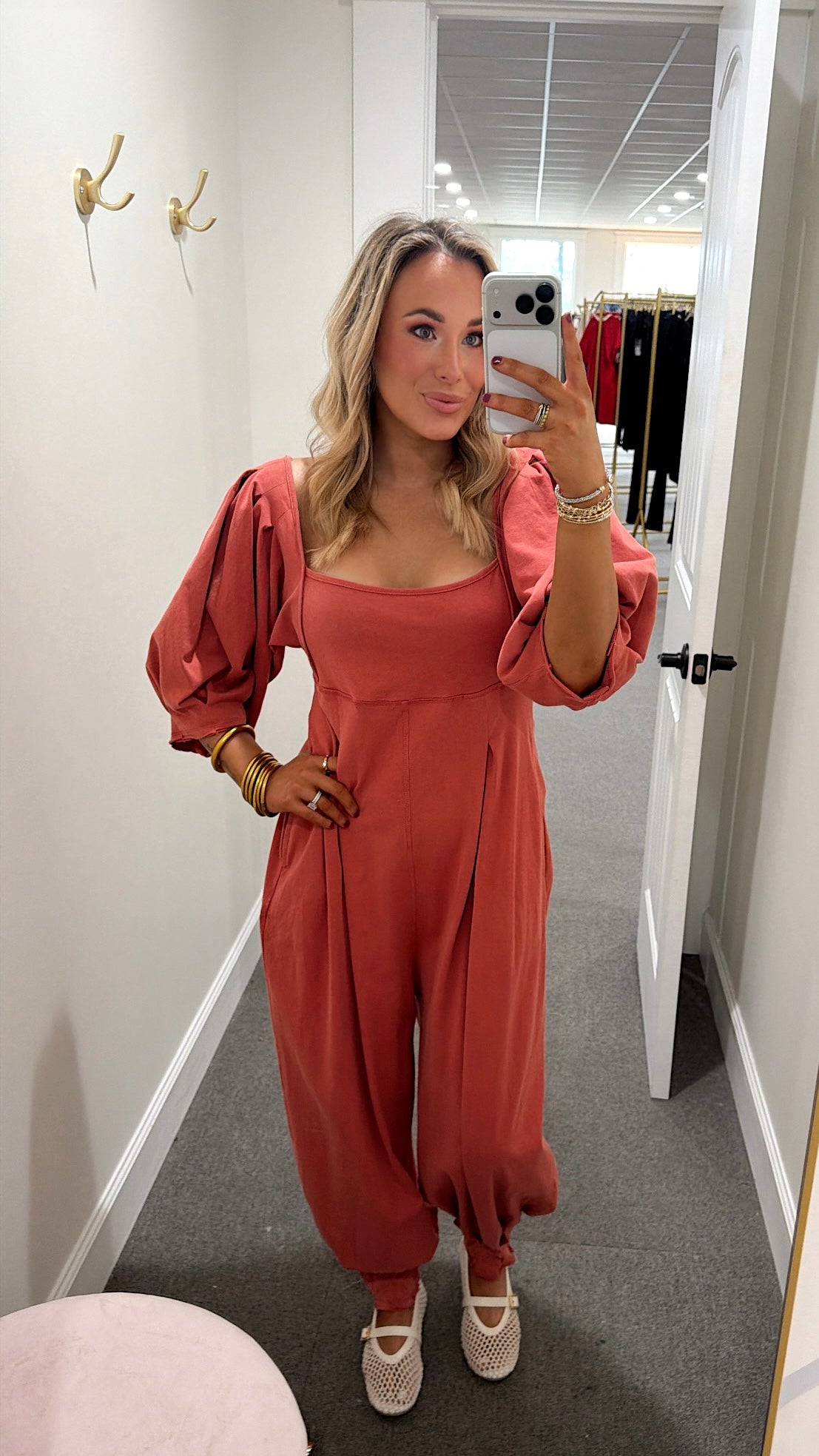 The Everyday Pleated Jumpsuit - Orange