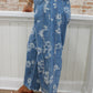 Floral Print Barrel Pant