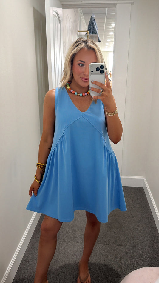 After Beach Breeze Dress - Blue