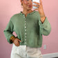 Button Down Cardigan - Sage