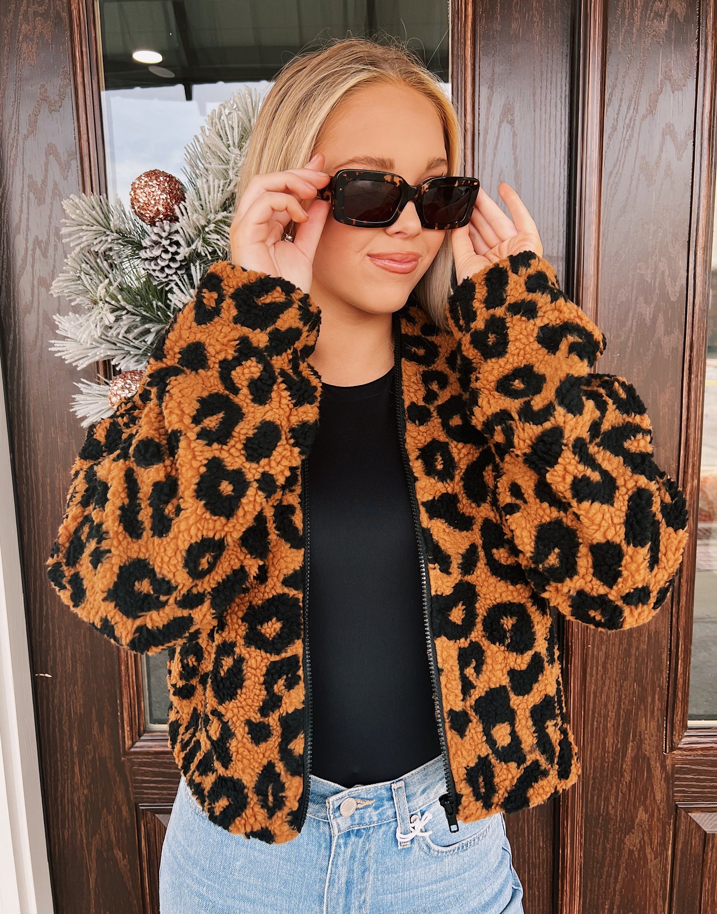 Lazy in Leopard Print Jacket