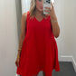 After Beach Breeze Dress - Red