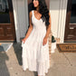 All The Sway White Midi Dress