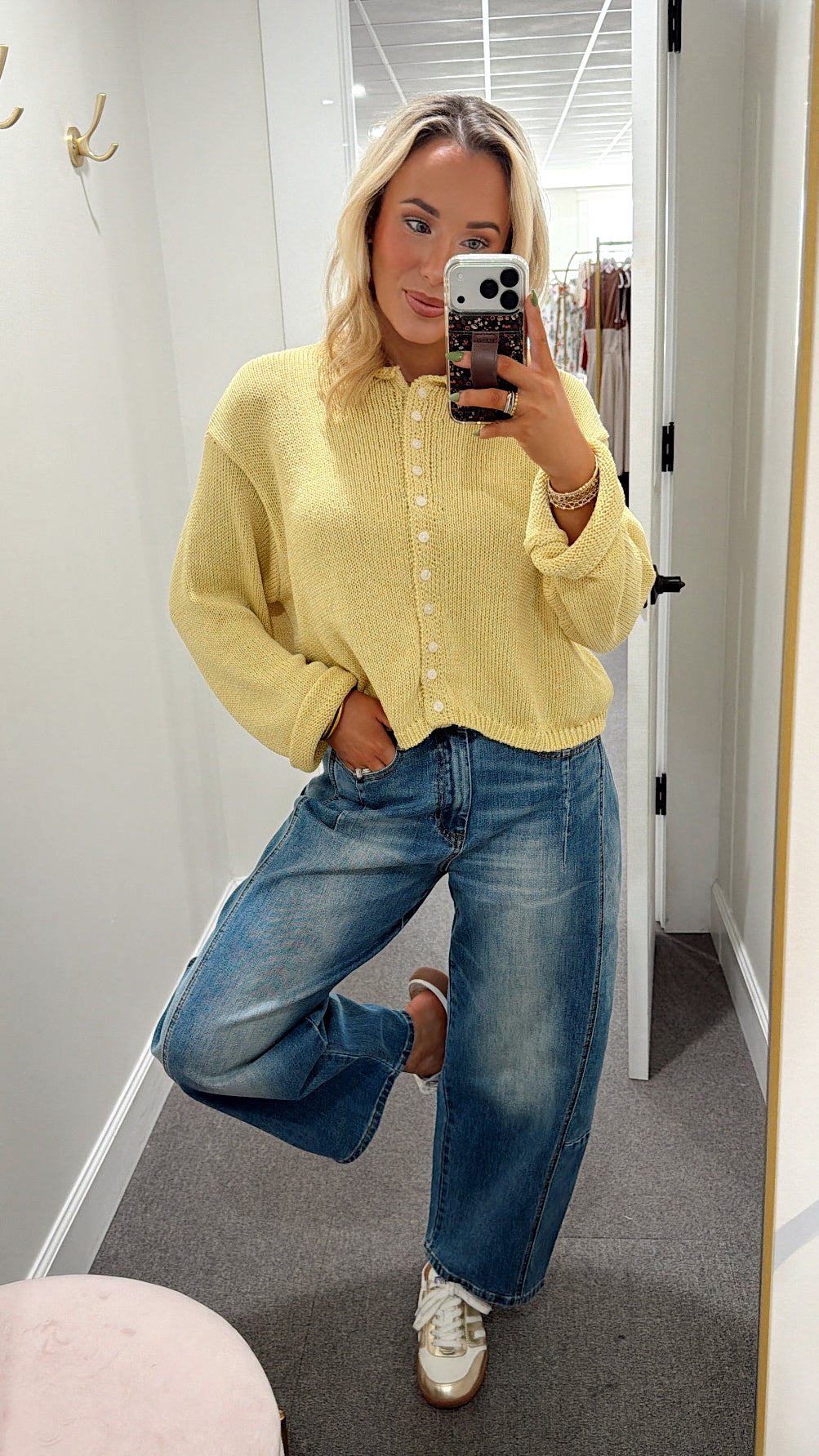 Barrel Denim Pants