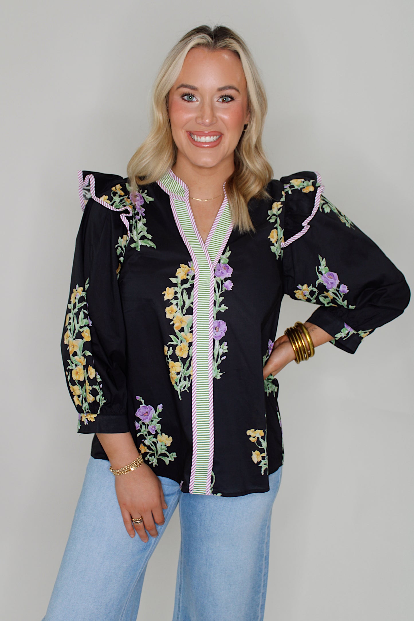 Fallin' for Floral Blouse