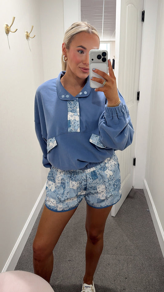 Ditsy Flower Shorts Set