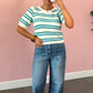 The Sweet Stripe Knit Blouse