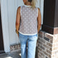 Dotted Delight Sleeveless Tank - Beige