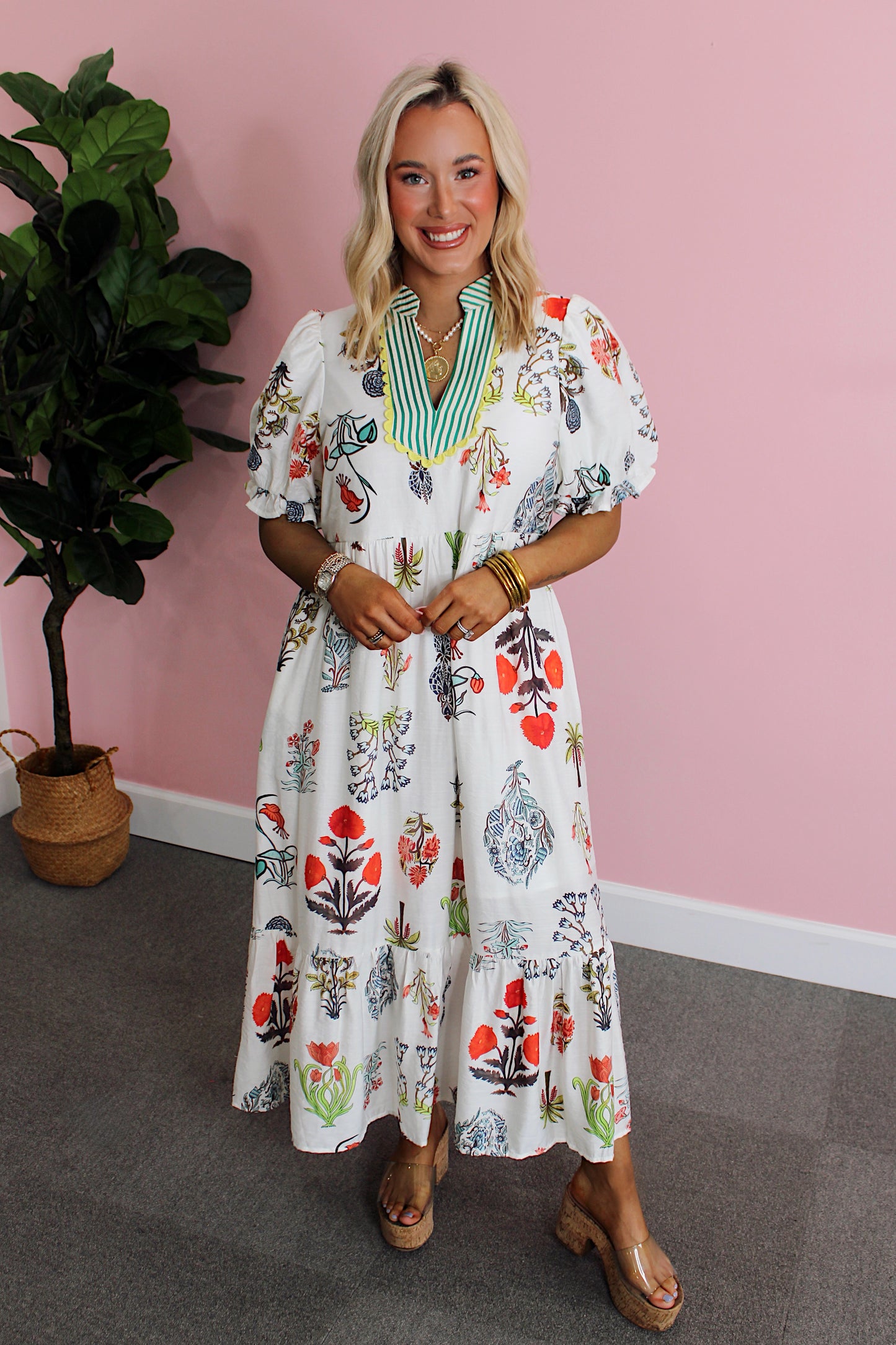 Barnyard Breeze Midi Dresz