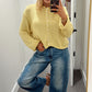 Button Down Cardigan - Butter Yellow