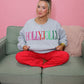 Holly Jolly Embroidered Sweatshirt