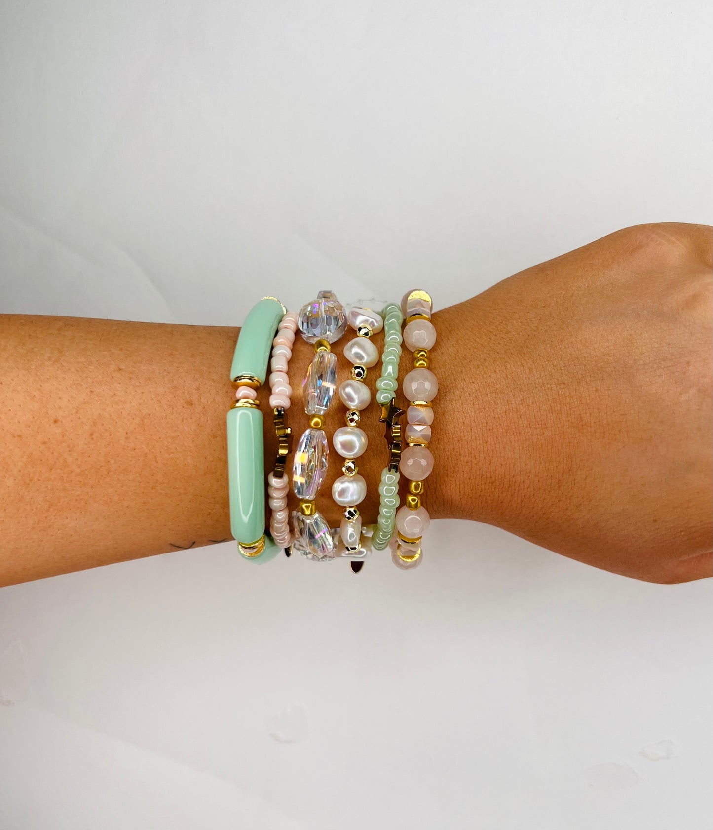 Mint Dream Bracelet Stack