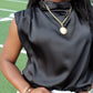 Satin Drape Top
