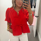 Sweet Surprise Blouse in Red