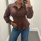 The Ella Top - Brown