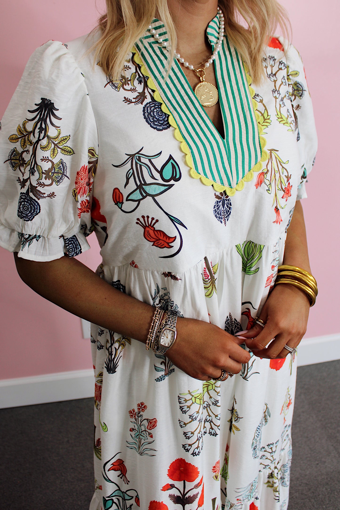 Barnyard Breeze Midi Dresz