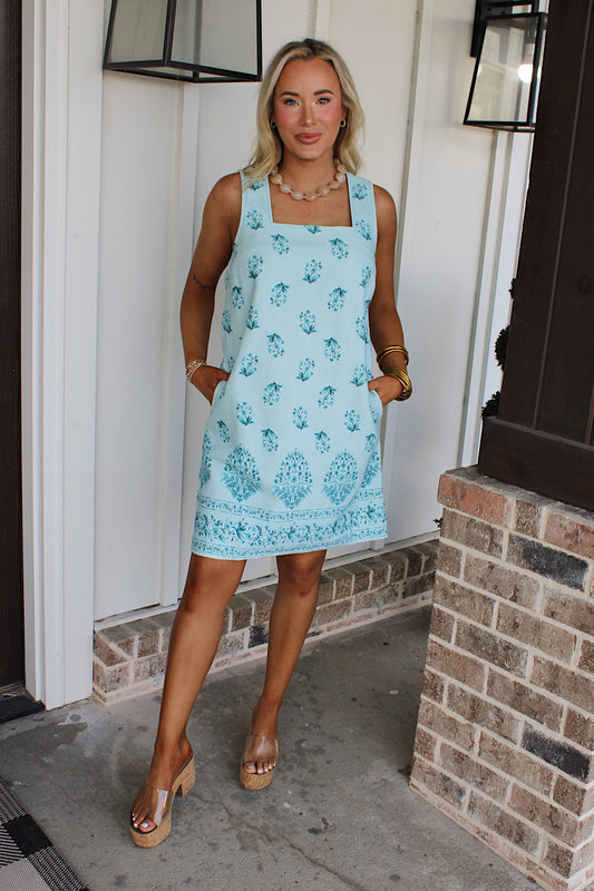 Vintage Garden Mini Dress