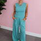 Lazy Lounge Pant Set - Turquoise