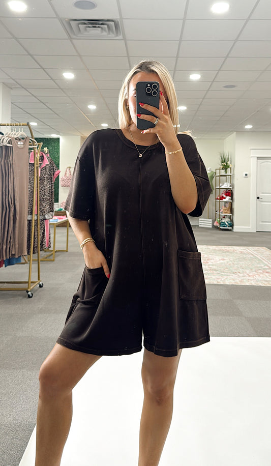 Mineral Washed Romper