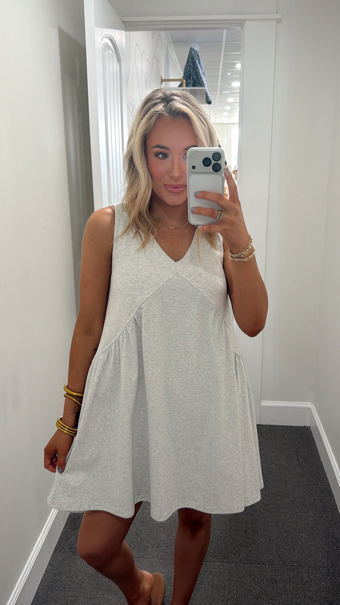 After Beach Breeze Dress - Grey