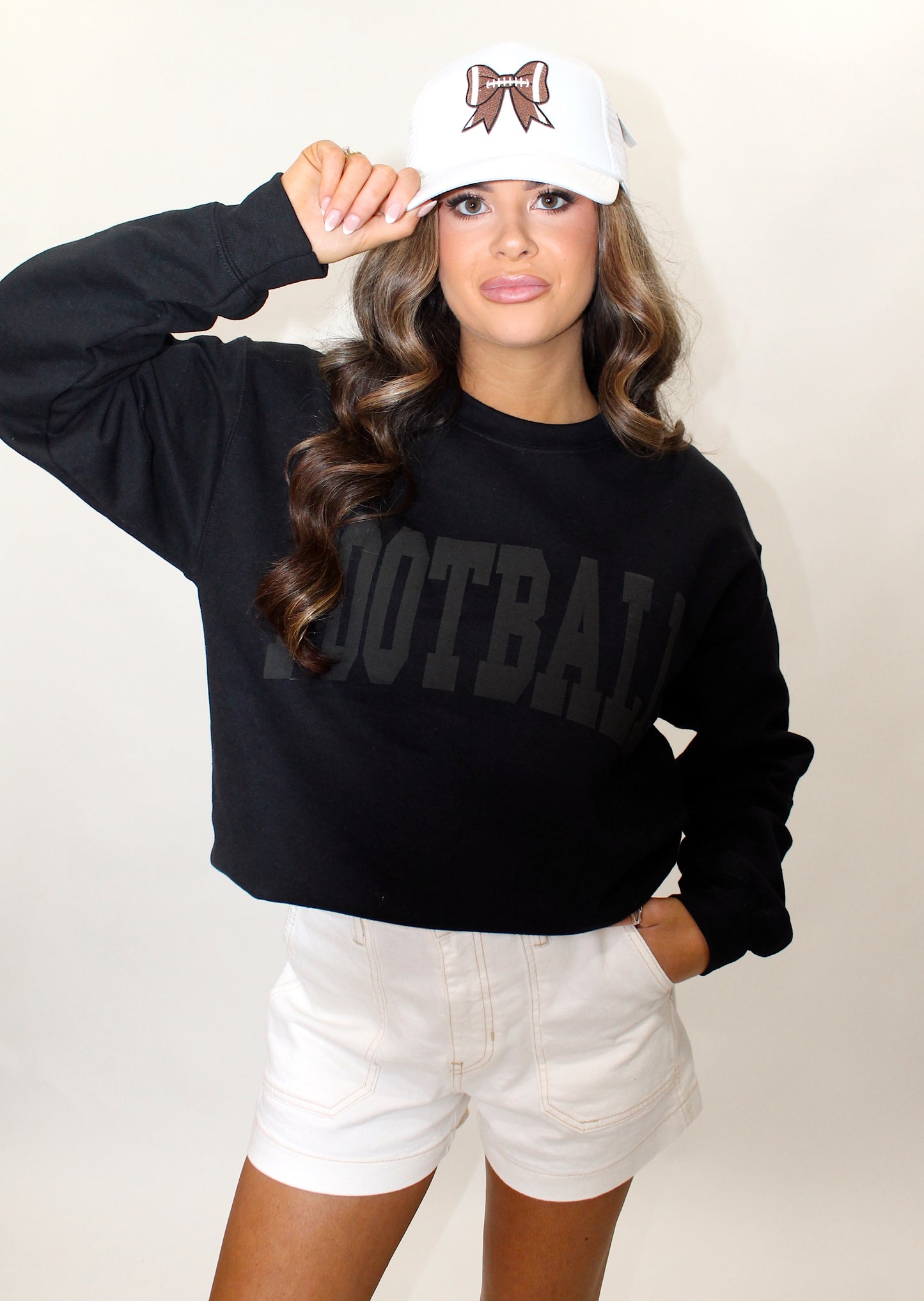 Football Puff Crewneck