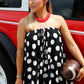 Touchdown Twirl Polka Dot Romper