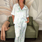 Poly Satin Ribbon Pj's Set